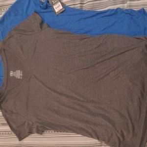 Lot of 2 Ruched Side V Neck Tees